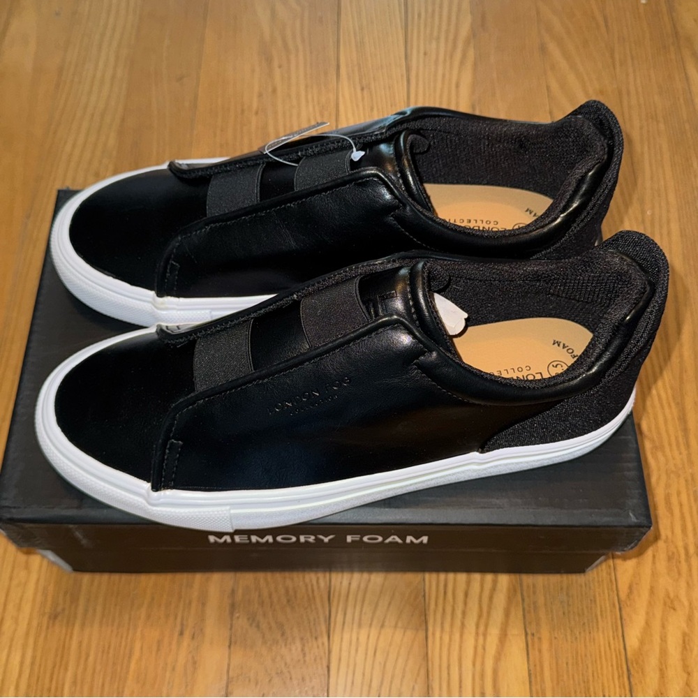 **NWT** London Fog Black Slip-On Men’s Shoes